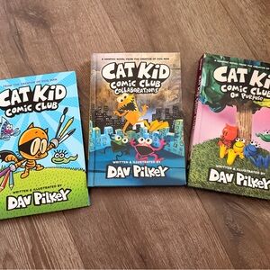 Cat Kid Comic Club Book Set by Dav Pilkey